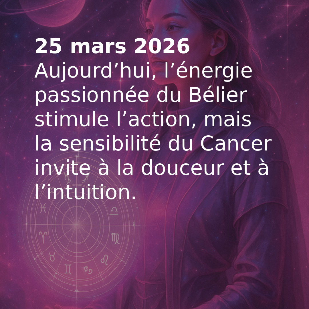 Transit astrologique du jour