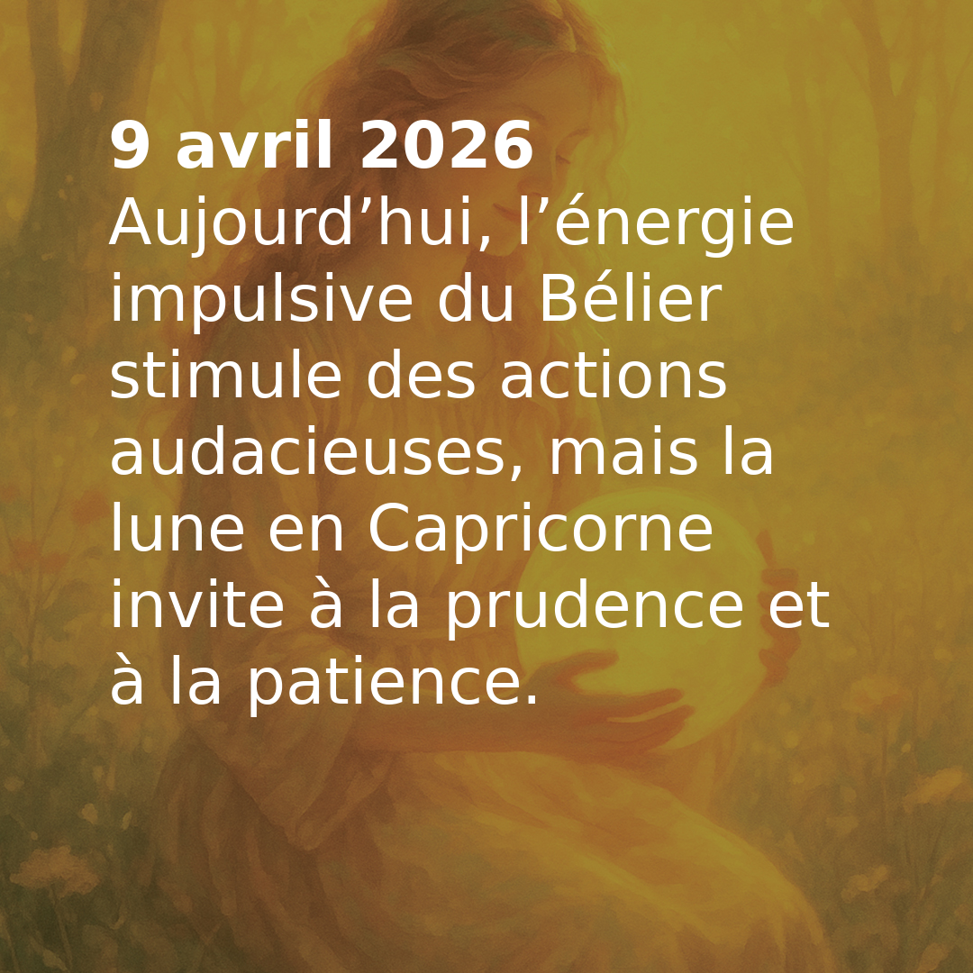 Transit astrologique du jour