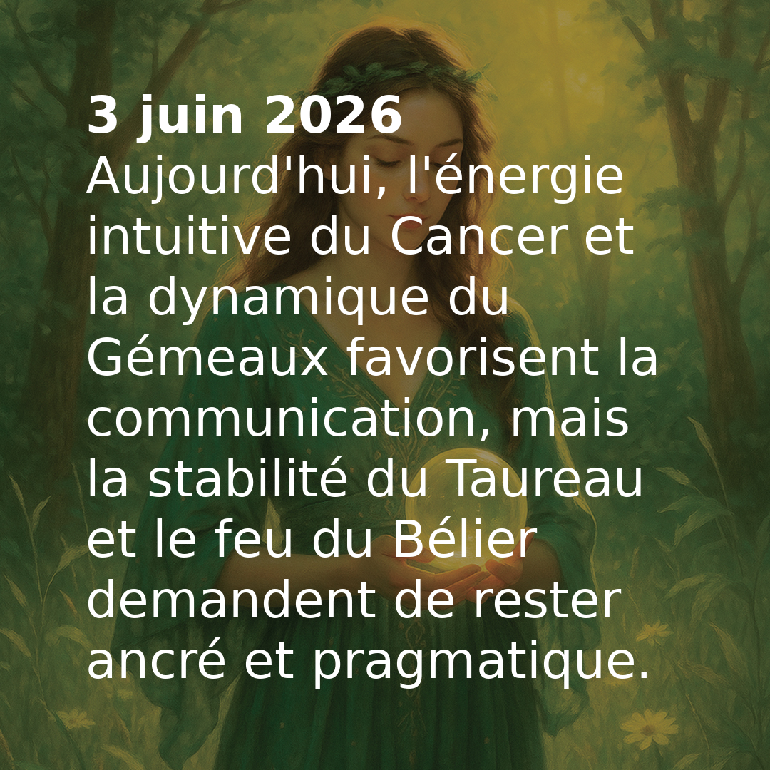 Transit astrologique du jour