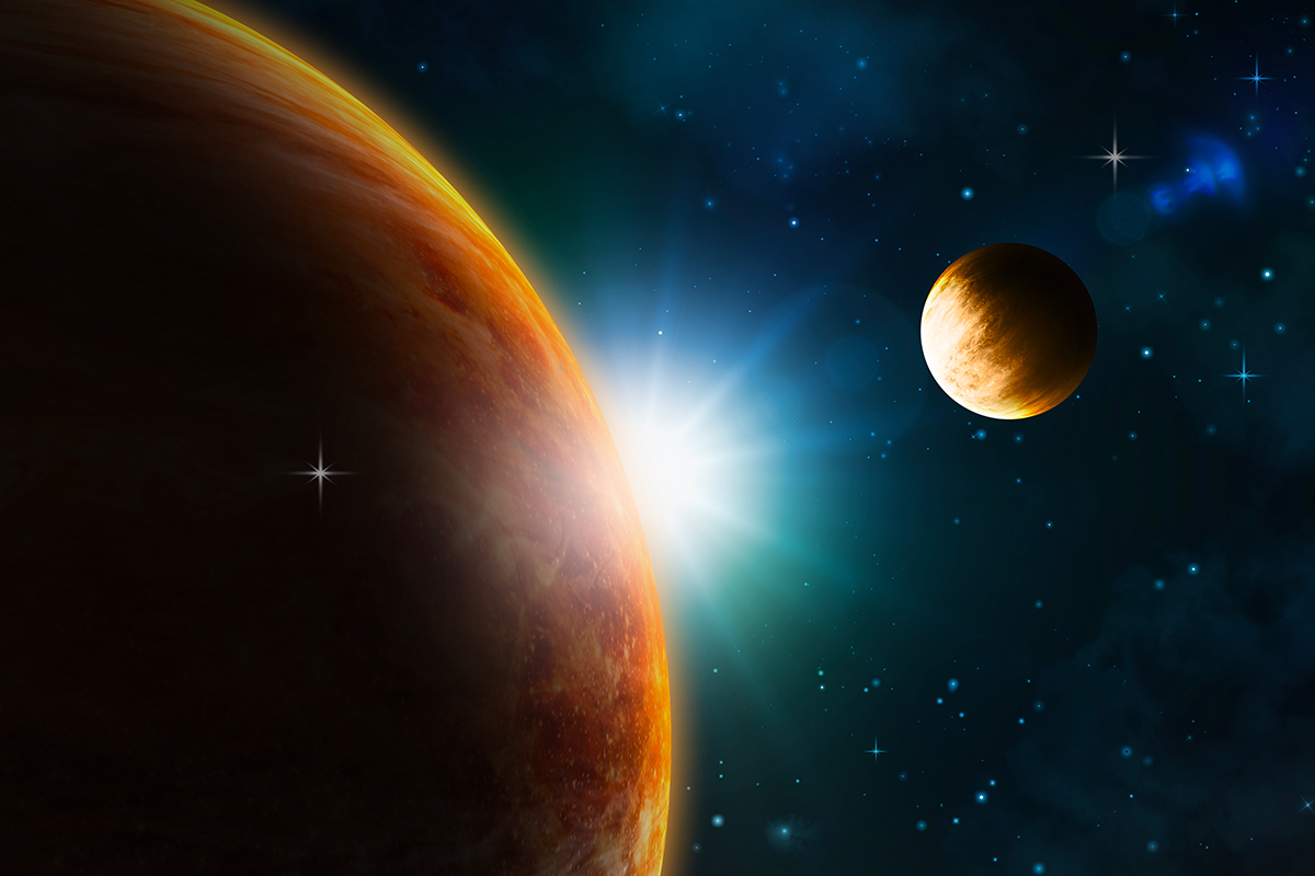 Influence de Mars et de Vénus sur la dynamique intime