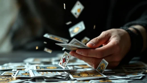 Illustration de l’article : Pourquoi les cartes du tarot tombent pendant le mélange