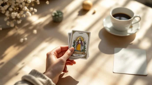 Illustration de l’article : Comment se créer un petit rituel du matin avec tarot et intuition