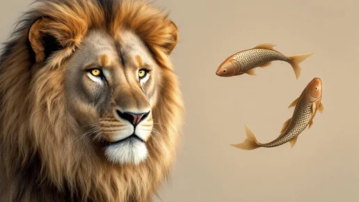 Illustration de l’article : Compatibilité sexuelle Lion et Poissons