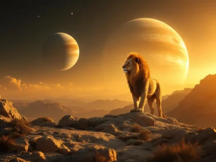 Illustration de l’article : Saturne en Lion signification