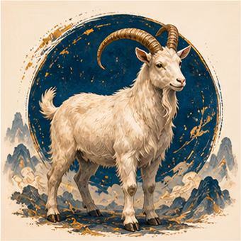 Illustration du signe chinois Chèvre