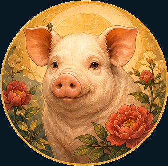 Illustration du signe chinois Cochon