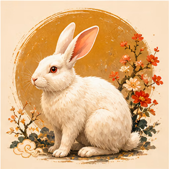 Illustration du signe chinois Lapin