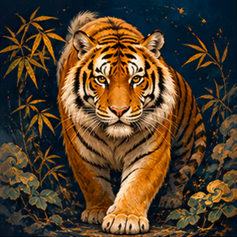 Illustration du signe chinois Tigre