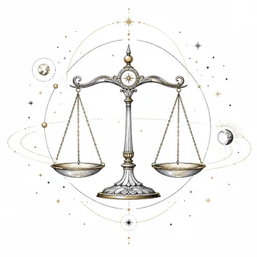 Illustration astrologique du signe Balance