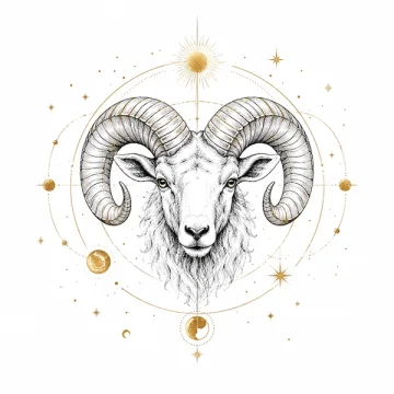 Illustration astrologique du signe Bélier