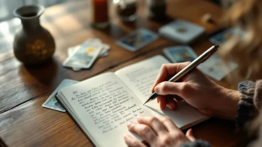 Illustration de l’article : Comment décrire ses tirages de tarot dans un carnet