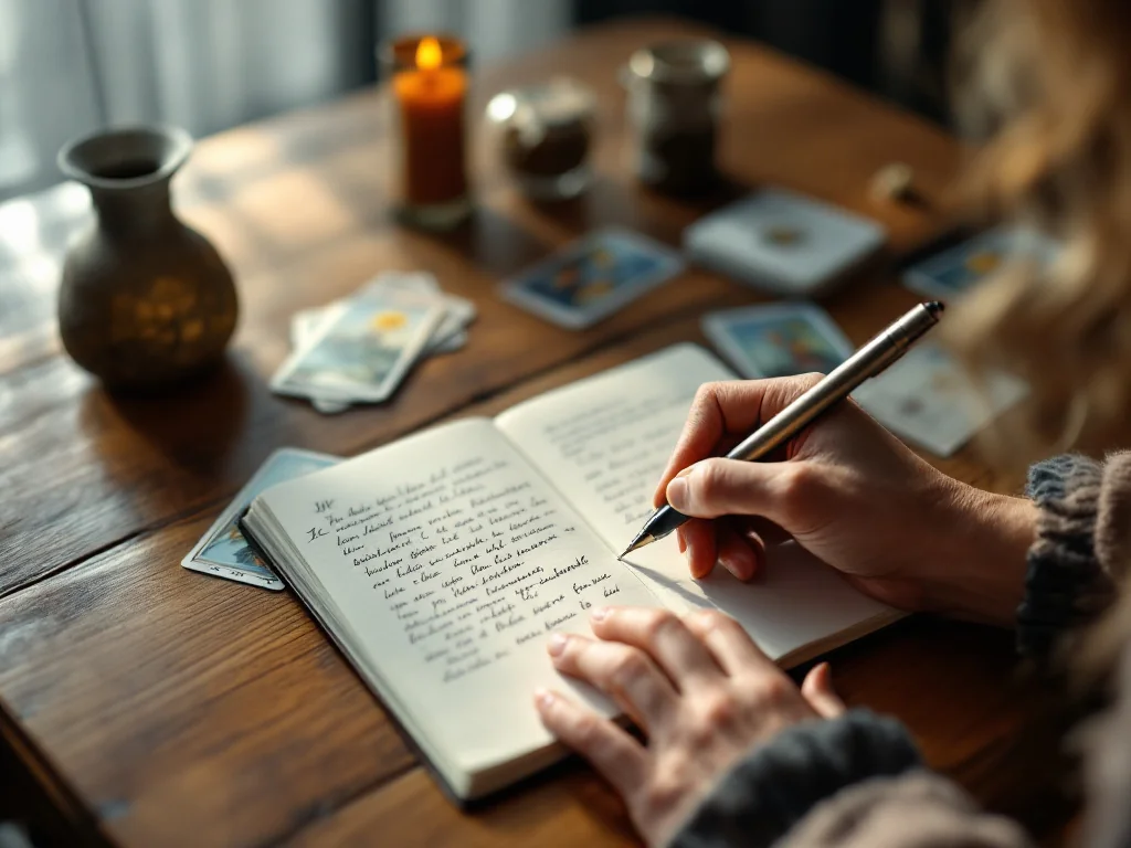 Comment décrire ses tirages de tarot dans un carnet
