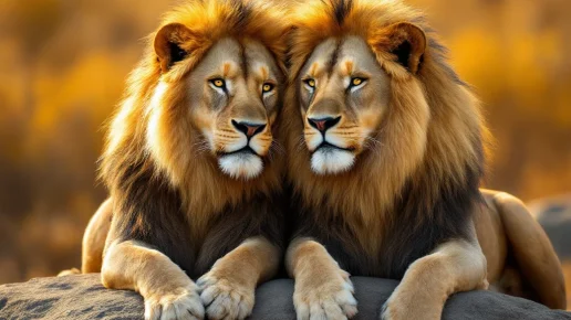 Illustration de l’article : Compatibilité amicale Lion et Lion