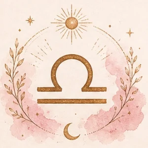 Illustration astrologique du signe Balance
