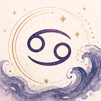 Illustration astrologique du signe Cancer