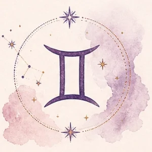 Illustration astrologique du signe Gémeaux
