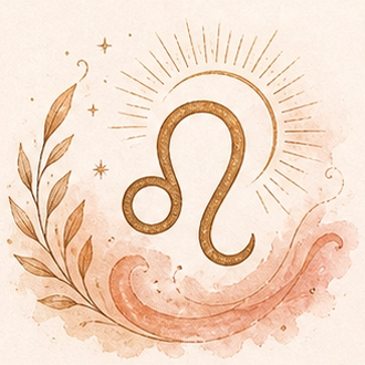 Illustration astrologique du signe Lion