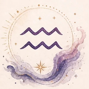 Illustration astrologique du signe Verseau