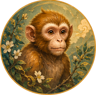 Avatar dessiné du signe chinois du Singe