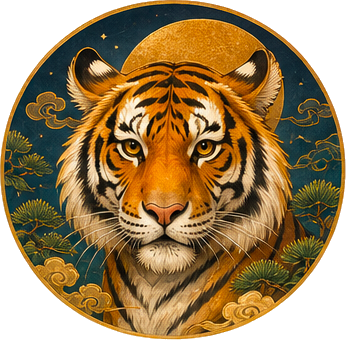 Avatar dessiné du signe chinois du Tigre