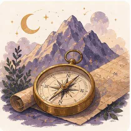 Illustration de la maison astrologique 9, ouverture et voyages