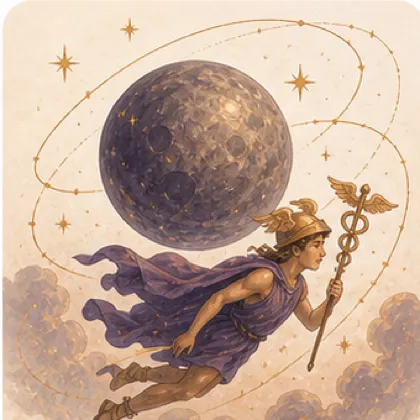 Illustration de Mercure en astrologie