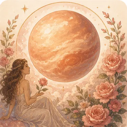 Illustration de Vénus en astrologie