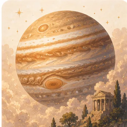 Illustration de Jupiter en astrologie