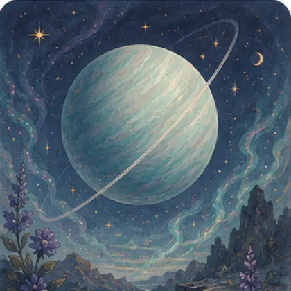 Illustration d’Uranus en astrologie