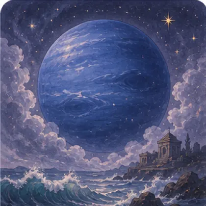 Illustration de Neptune en astrologie
