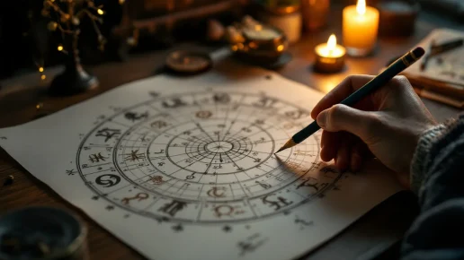Illustration de l’article : Peut on interpréter le futur avec un thème astral natal